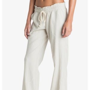 Roxy NWT linen Oceanside beach pants